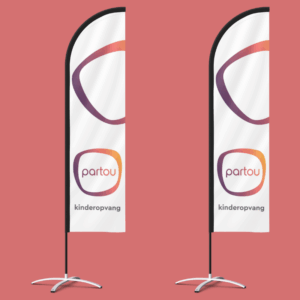 Beachvlag 800 x 2200 - Wit - Icon