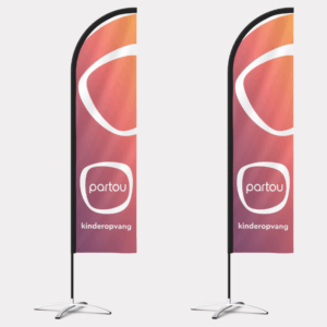 Beachvlag 800 x 2200 - Paars - Icon