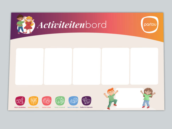 Whiteboard marker set — droog uitwisbaar, geschikt voor activiteitenbord en whiteboard
